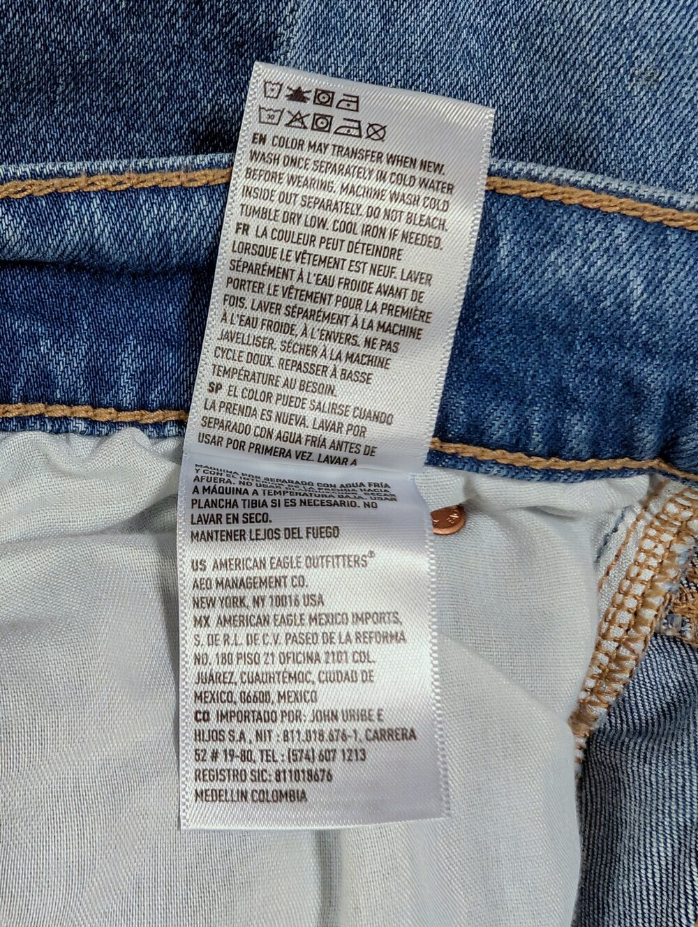American Eagle Dreamy Drape Stretch Low-Rise Ultra Wide-Leg Jean Size 2 - Picture 13 of 14